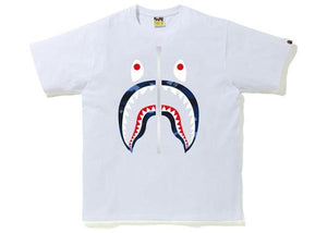 BAPE: Navy Printed T-Shirt